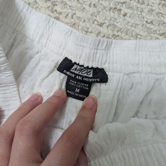 NAOO Women's Sz M Cotton Maxi Skirt - Picture 3 of 3